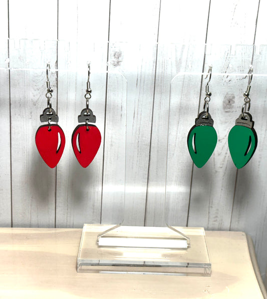 Christmas Light Earrings