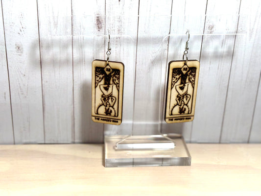 Hanged Man Tarot Card Earrings