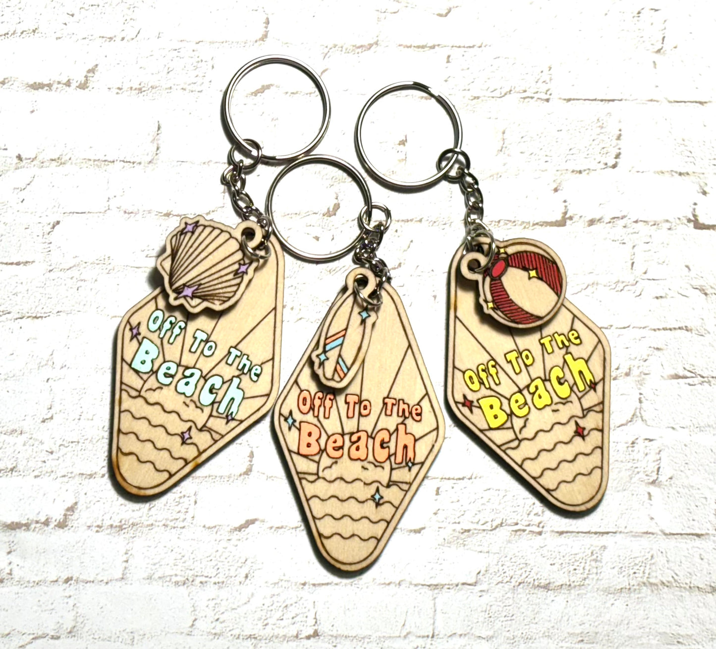 Off to the Beach Keychains