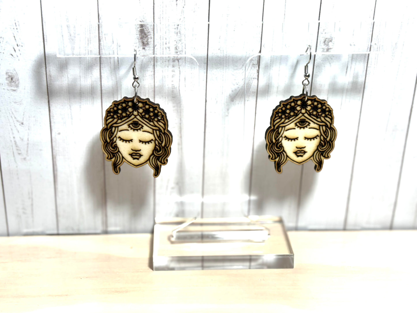 Third Eye Mystical Girl Earrings